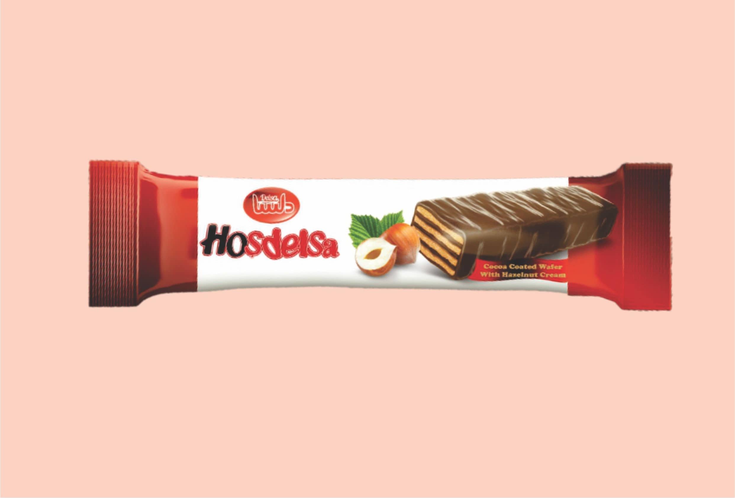 Delsa Chocolate Coated Wafer Hazelnut Cream Filled