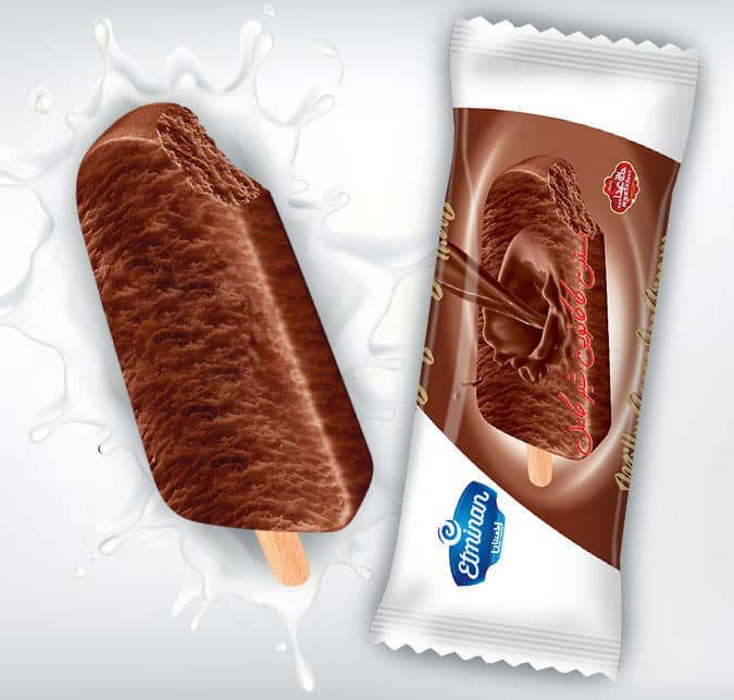 Eminan Classic Stick Ice Cream  Milk & Cocoa Flavors