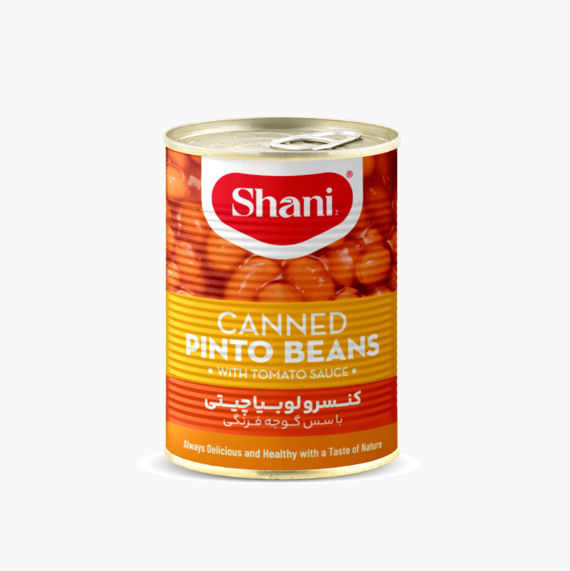 Canned Pinto Beans with Tomato Sauce Rich in Vitamin B
