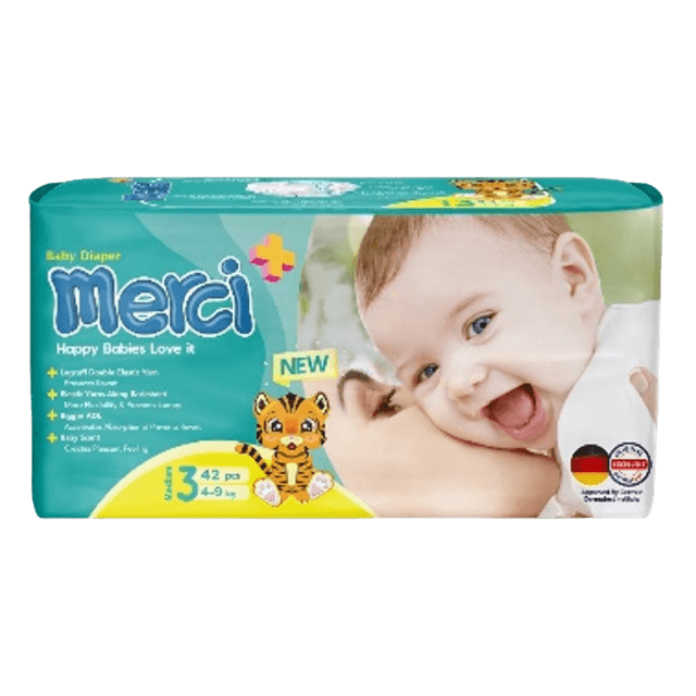 Baby Diaper - Medium Size (3) - 42  Pcs - 4 Packs