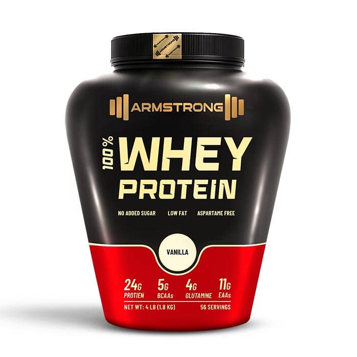 100% Whey Protein 1800g With Vanilla Flavor