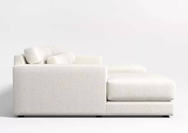Zed Design Ilya U-Shaped Comfort Sofa with Solid Natural Wood Frame