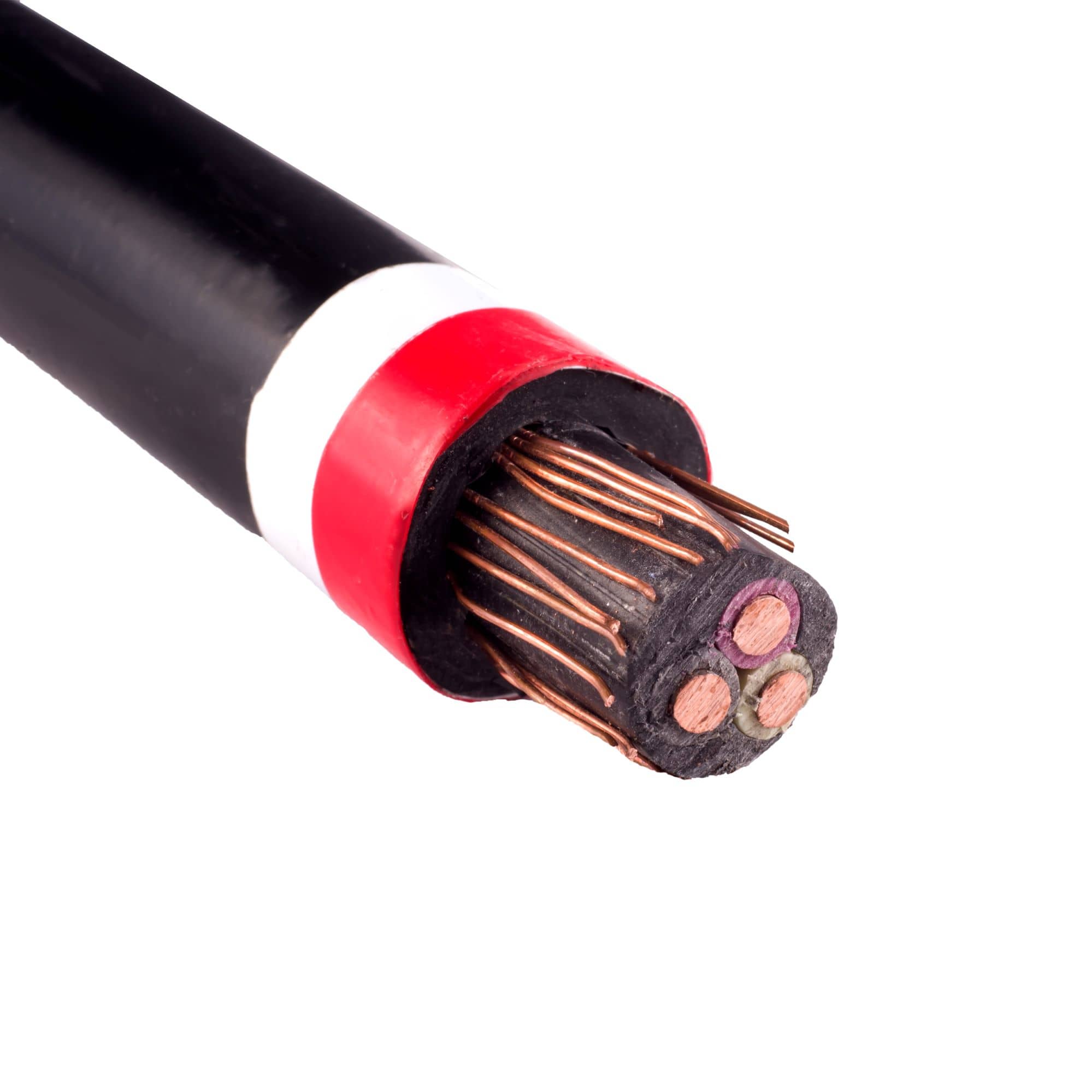 Concentric cables with a cross-section of 3x10+10