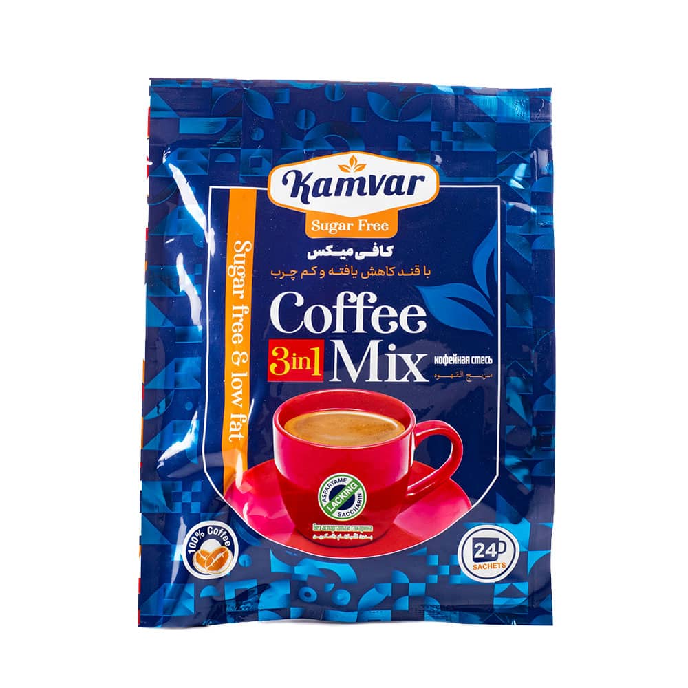 Kamvar Sugar-Free & Diet Instant Coffee Mix with Non-Dairy Creamer - 24 Sachets (216g)