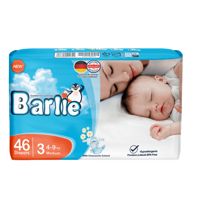 Baby Diaper - Medium Size (3) - 46  Pcs - 6 Packs
