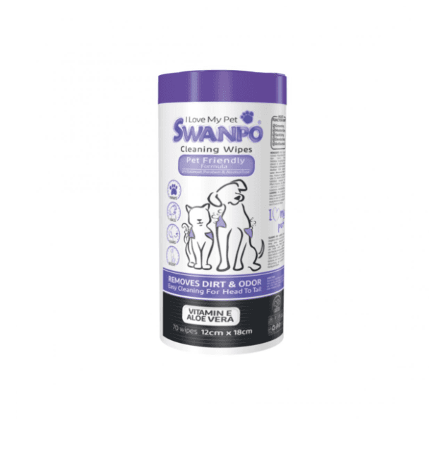 Swan Po Pet Wet Wipes 70 Sheets