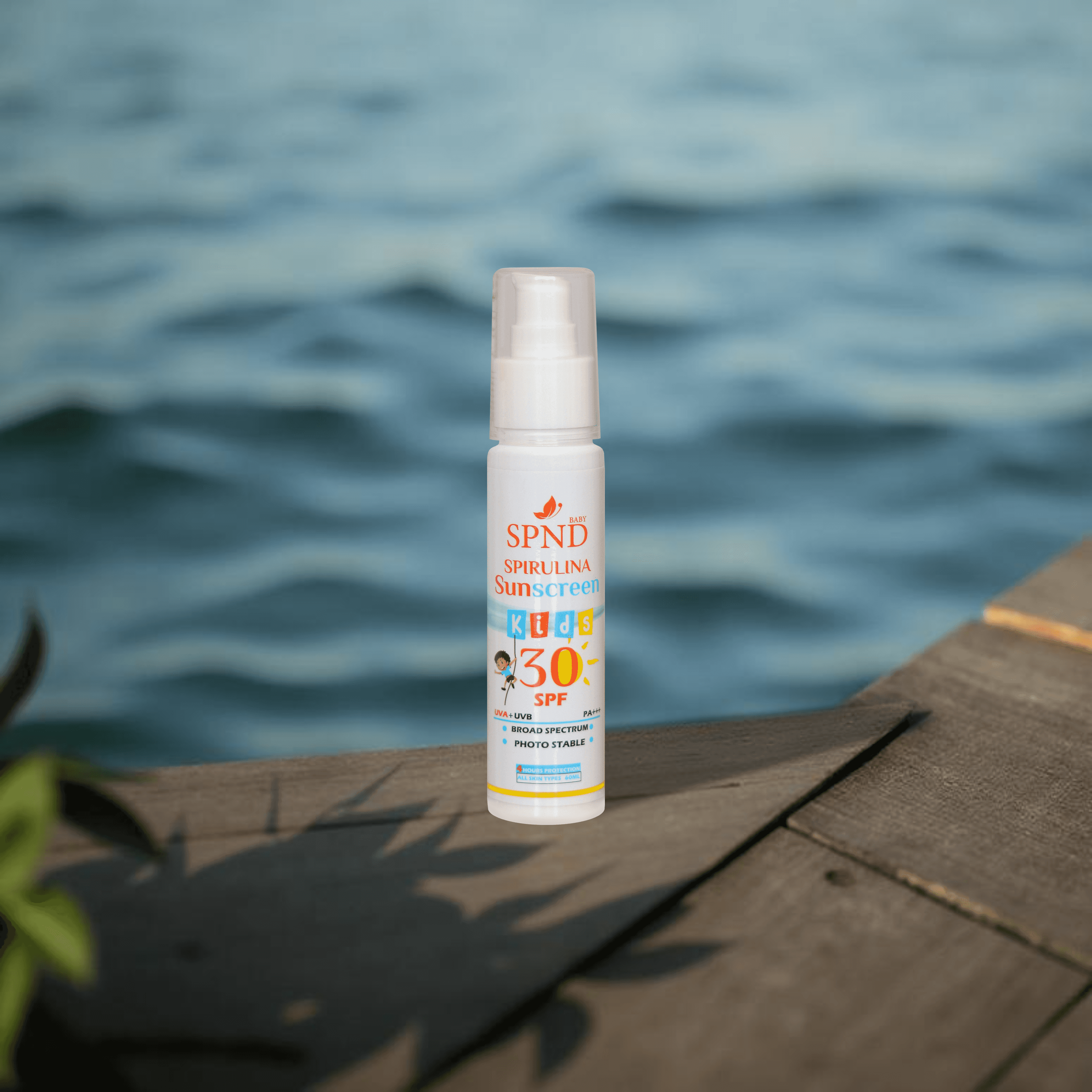 Kids Spirulina Sunscreen SPF30  Gentle Protection