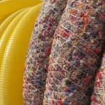 Drainage pipe with synthetic filter