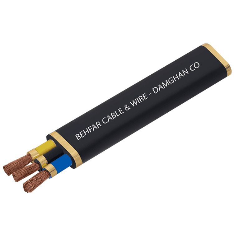 Flat Three-Core Power Cable with PVC Insulation