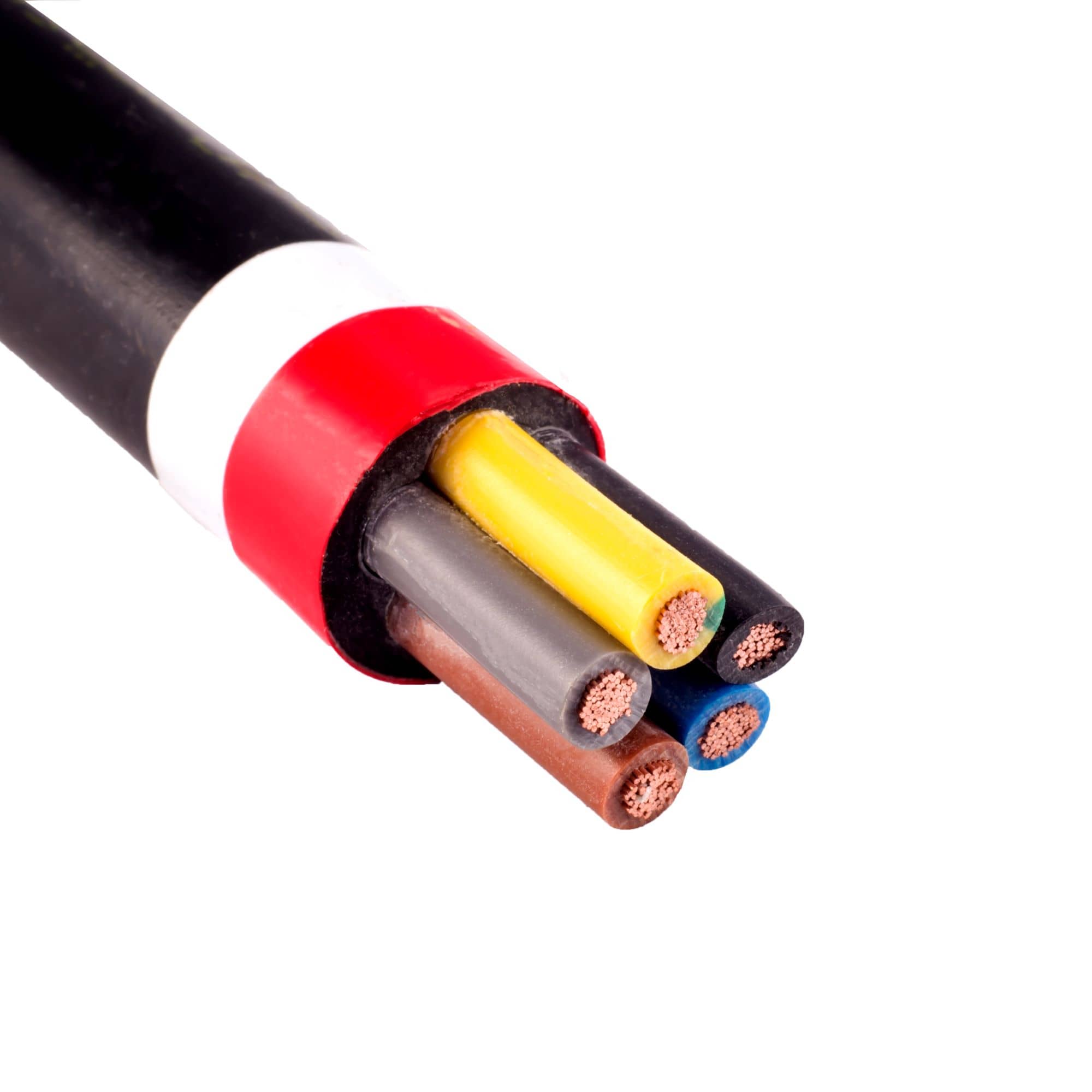 Flexible cables with a cross-section of 5x6