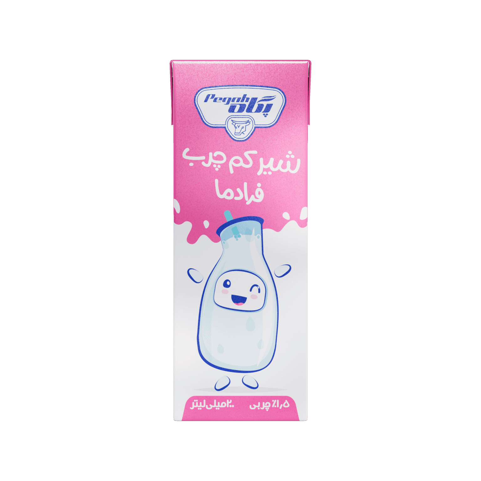 Pegah UHT Low Fat Sterilized Milk - 200 cc Slim Pack