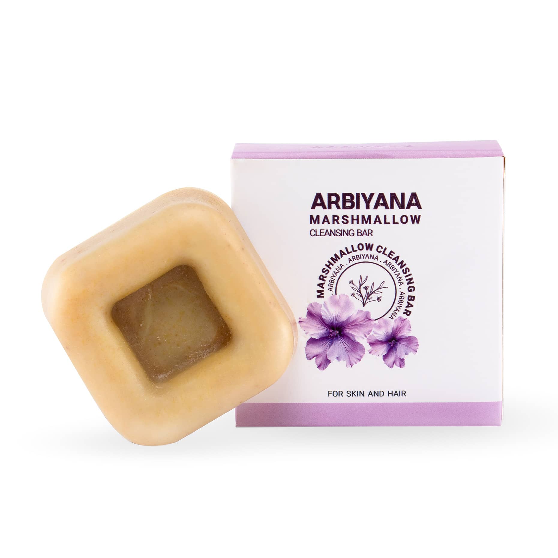 Arbiana Mallow Extract Gentle Cleansing Bar for Dry & Sensitive Skin  60 g