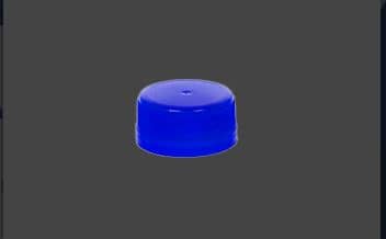 45mm 3-Start HDPE Bottle Cap with IHS Tamper-Evident Sealing for PET Beverage Bottles - 6g