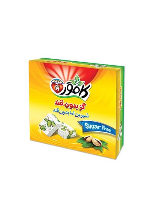 Kamvar Sugar-Free & Diet Mixed Pistachio and Almond Persian Gaz (Traditional Nougat) - 230g