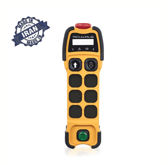 RichWave TE-S201A  /  TE-S202A 2-Button Single-Speed Overhead Crane Remote Control Transmitter