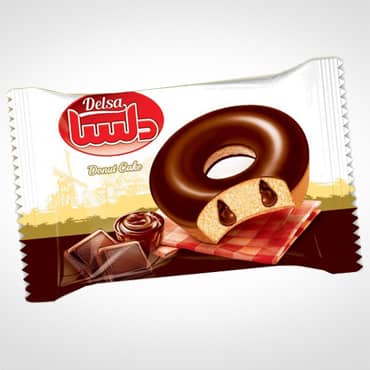 Delsa Chocolate Coated Donut Cake