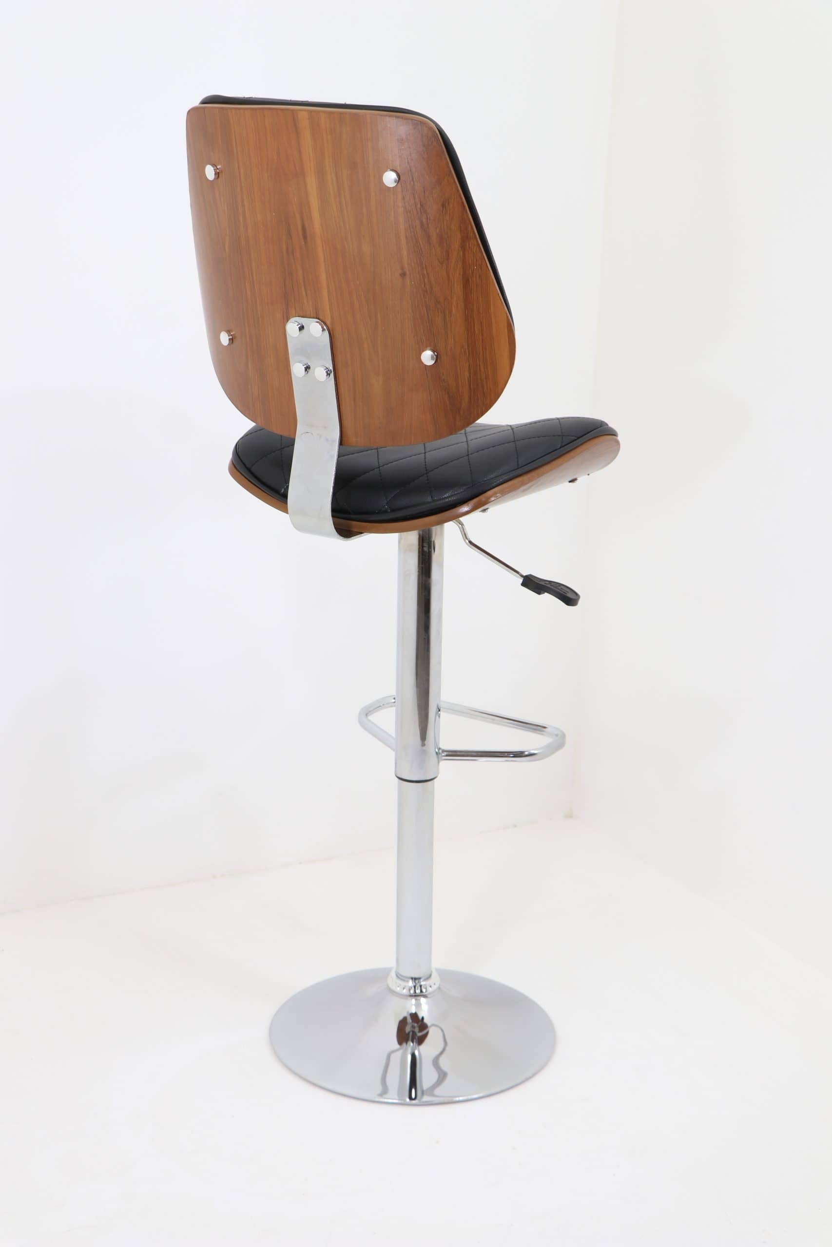 Open Jack Chair Model 2032 with Diamond Stitching - Hydraulic Height Adjustable Bar & Island Chair
