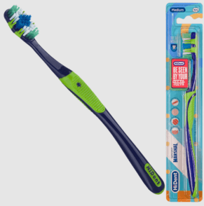 HiDent Marshal medium sport toothbrush with cap