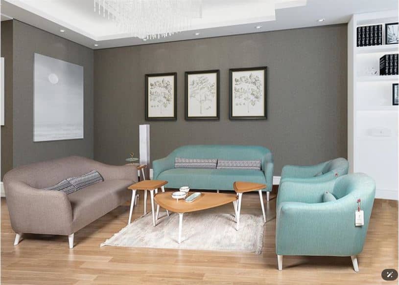SALYON Modern Post-Modern Sofa , Fir & Plywood Frame with High-Density Sponge