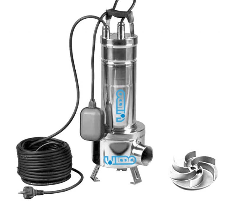 Sewage pump with shredder sludge pump
