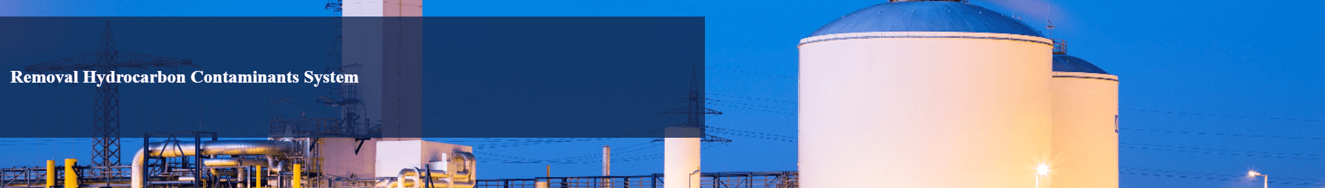 Removal Hydrocarbon Contaminants System