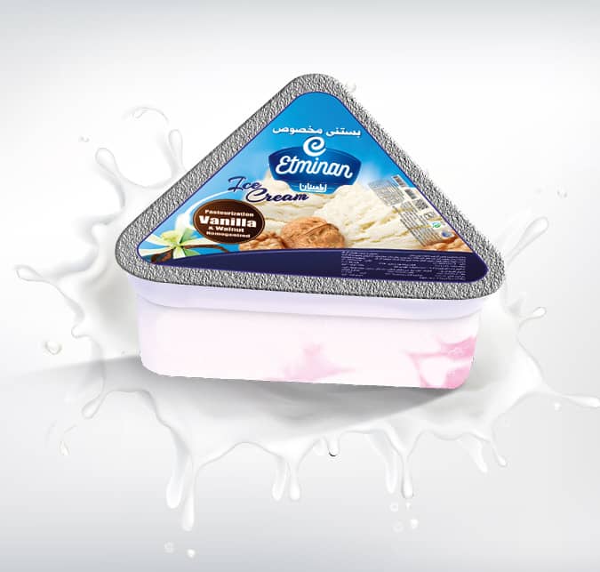 Triangular Vanilla Pasteurized & Homogenized Ice Cream