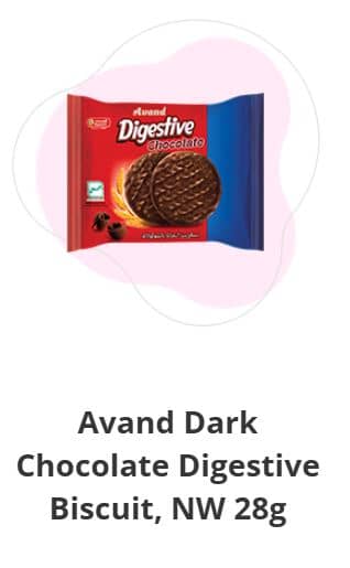 Avand Dark Chocolate Digestive Biscuits 28g