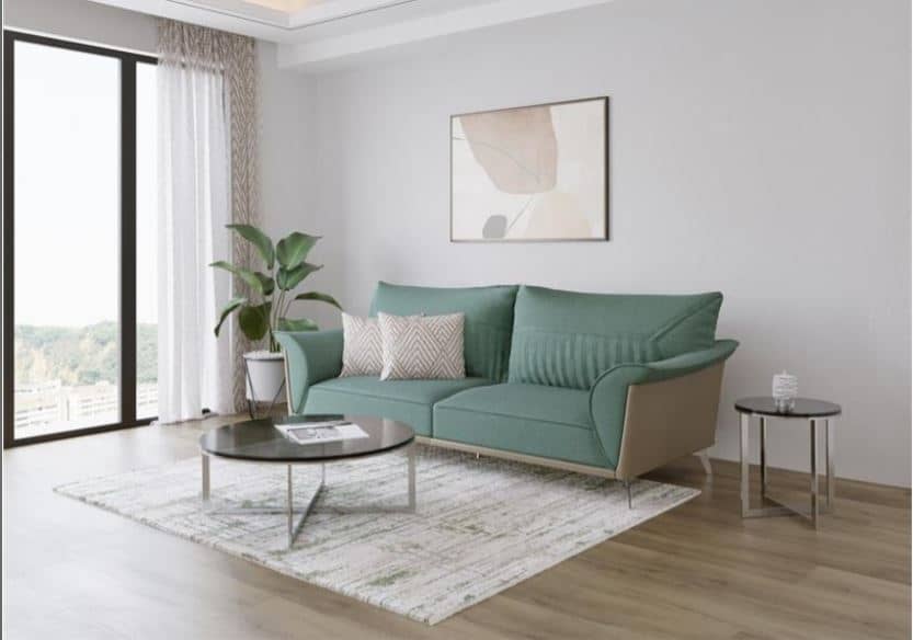 SIVAN Contemporary Sofa , Plywood Frame & High-Resilience Polyurethane Foam