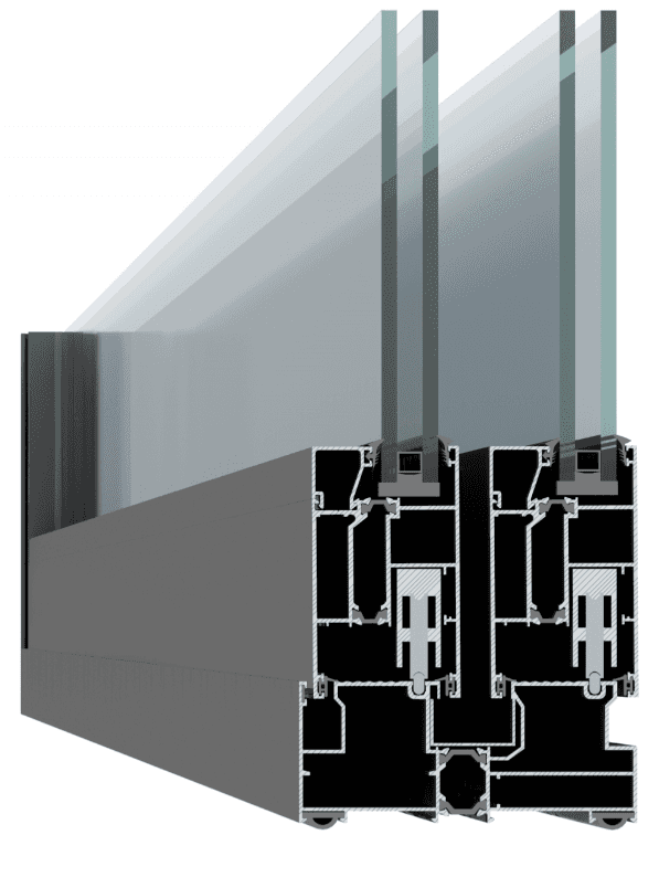 thermal break lift and slide window system TS 143