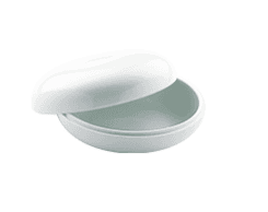 Medium White Porcelain Candy Dish with Lid
