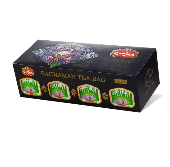 Saffron Green Tea, 100 Tea Bags