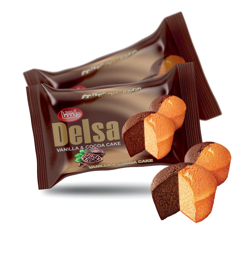 Delsa Twin Two-Color Cake (Vanilla & Cocoa)