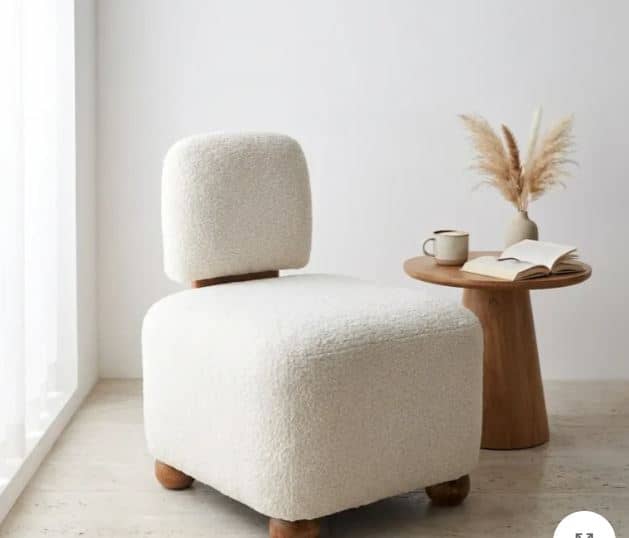Zed Design Modern Natural Russian Wood Single-Seater Lounge Chair