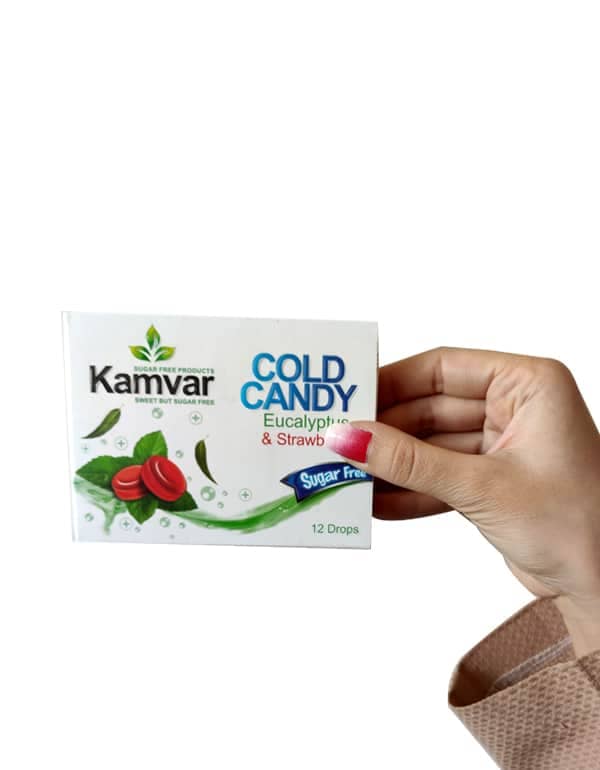 Kamvar Sugar-Free Cooling Hard Candy Assorted Fruit & Mint Flavors -30g