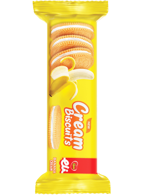 Banana/Vanilla  Cream Biscuit