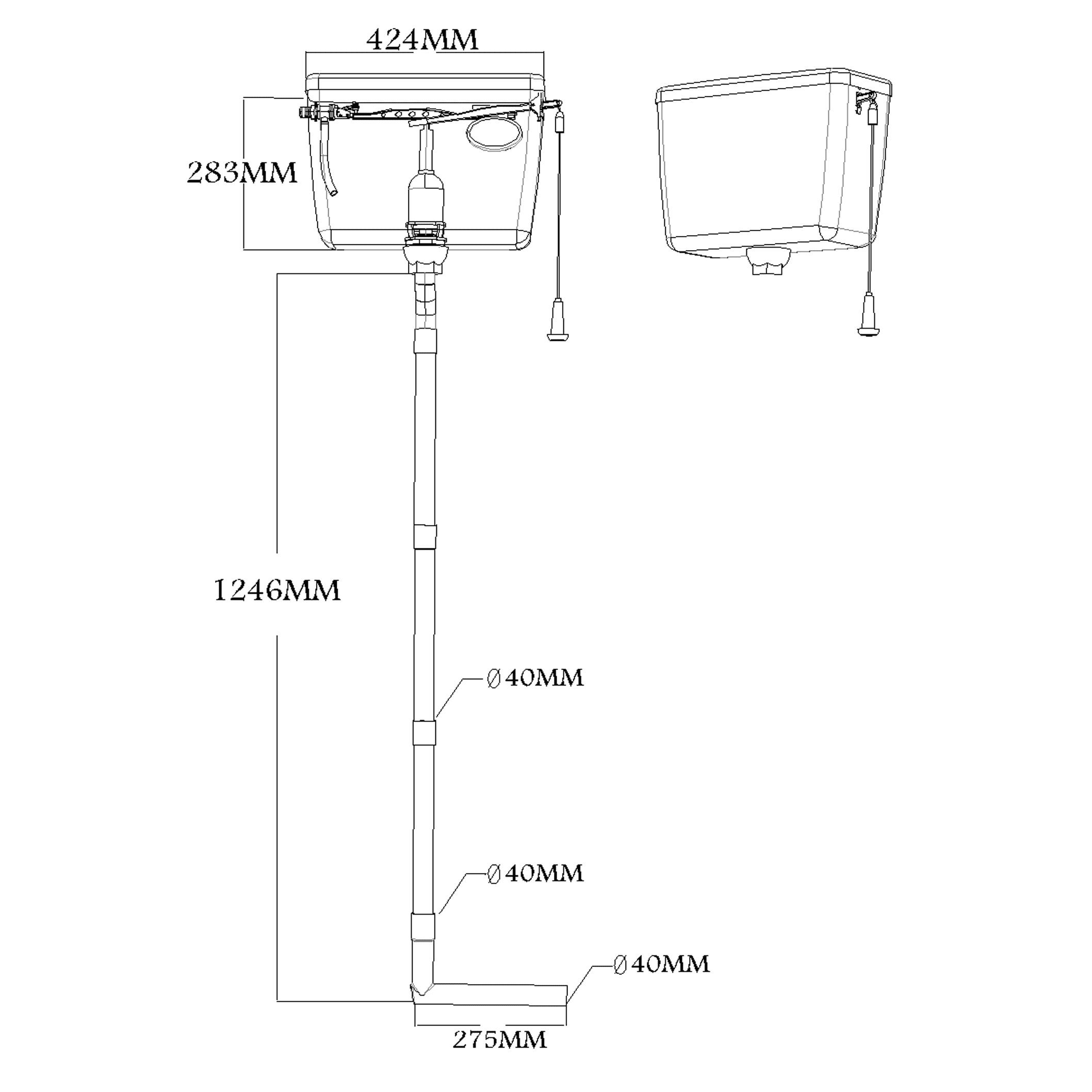 Flush tank