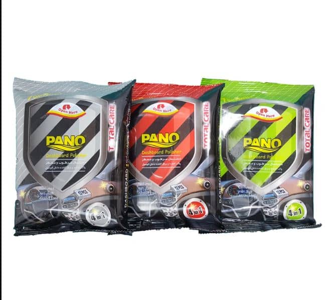 Pano Premium Dashboard Polishing & Protective Cleaning Wipes  Dust-Repellent Car Interior Care Wipes for Dashboards, ABS Consoles & Leather Surfaces (36 Sheets)