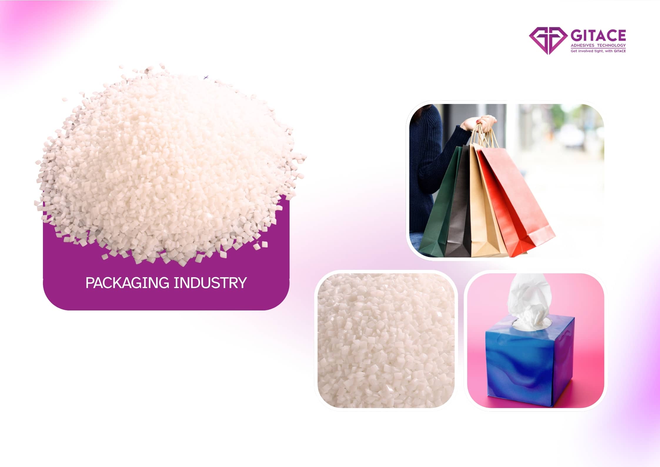 Hot Melt Adhesive for Tissue Box Sealing & Paper Handbag Assembly