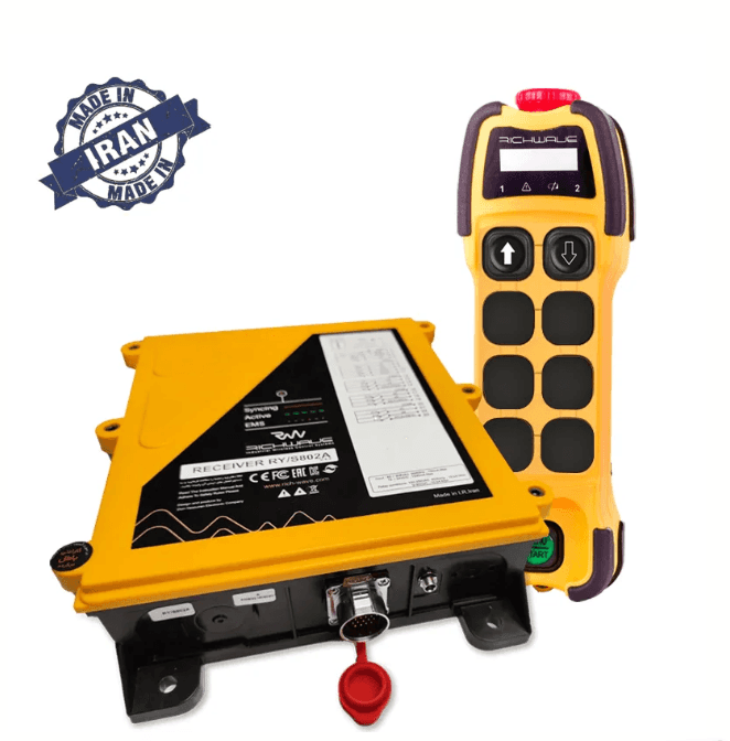 RichWave TE-RX/S201A 2-Button Single-Speed Overhead Crane Remote Control