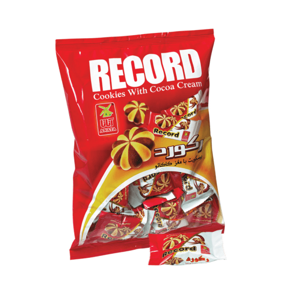 Record Pocket Biscuit with Chocolate Filling