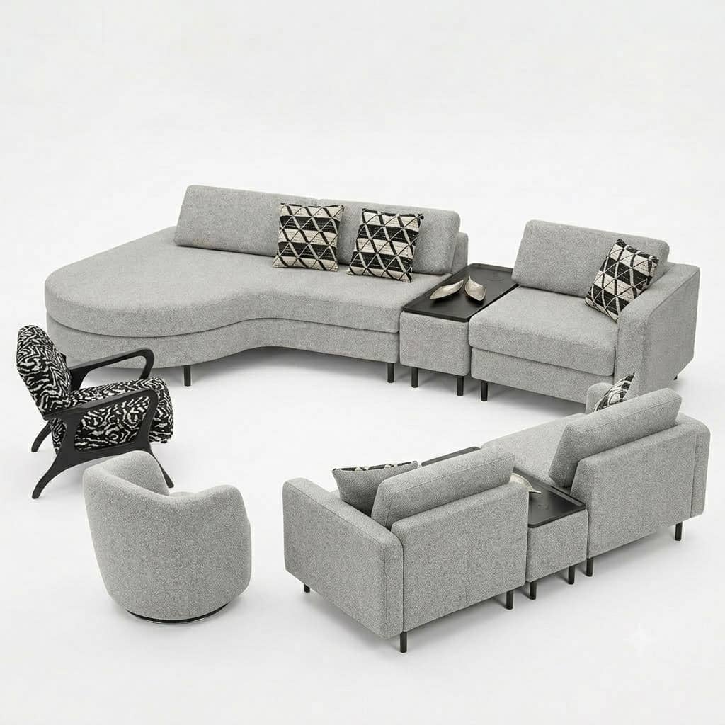 Zed Design Comfort Modern Living Sofa