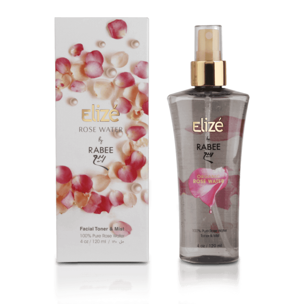 Rabee Rosewater Toner & Facial Mist with 24K Gold Dust  120 ml