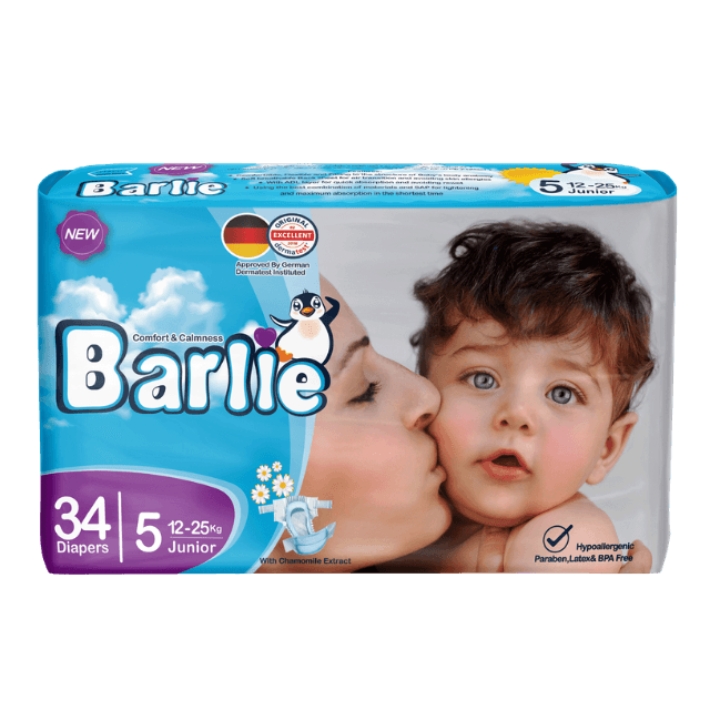 Baby Diaper - Junior Size (5) - 34  Pcs - 6 Packs