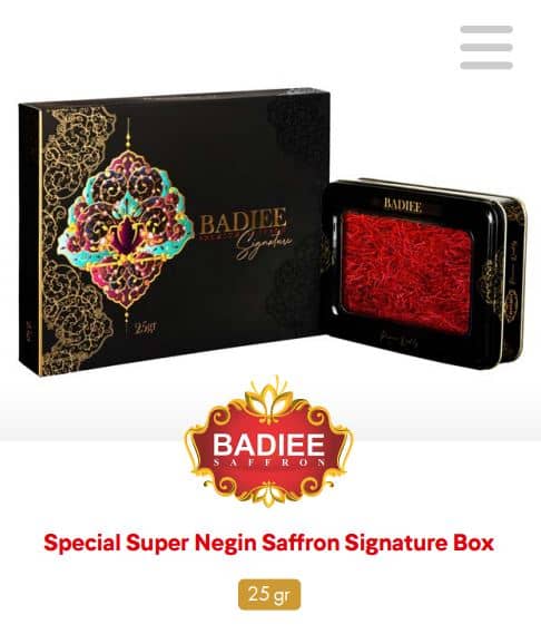 BADIEE SAFFRON Premium Super Negin Saffron - Special Signature Box 25g