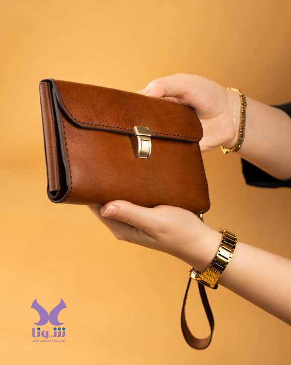 Genuine Leather Hand Clutch Bag