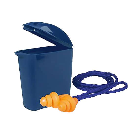 TPE Medical-Grade Reusable Earplug with PP Case  NanoPak