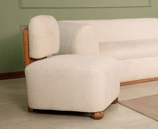 Zed Design Modern Natural Russian Wood Single-Seater Lounge Chair