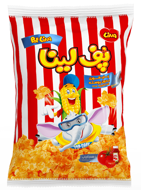 Ketchup Flavor Poflina Hulless Popcorn