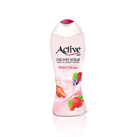 Active Creamy Scrub Face And Body Shampoo 400gr