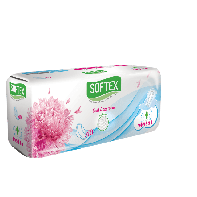 Fluff Sanitary Napkin - Perforated - Large